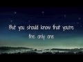 The Only One - Parachute (Lyrics)
