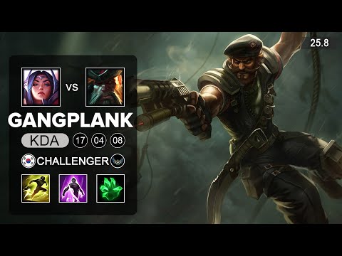 GangPlank vs Irelia Top - KR Grandmaster - Patch 25.8 Season 15