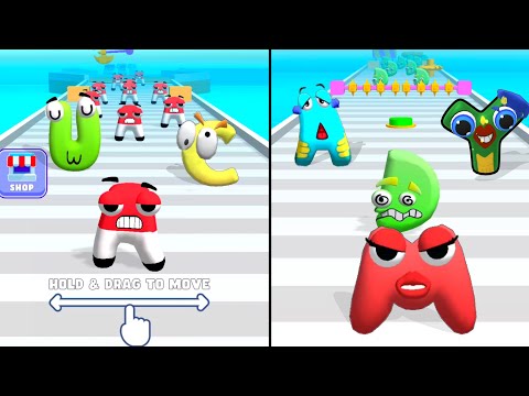 Merge Alphabet Letter Go Max Level Alphabet Lore Gameplay part 1 abcdefghijklmnopqrstuvwxyz