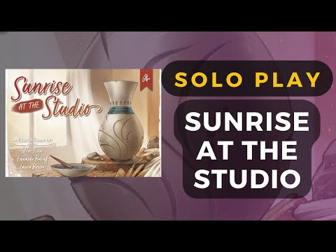 Sunrise at the Studio Board Game Solo Playthrough | DaniCha