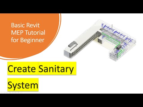 #Revit MEP Project 31: How to Create Sanitary System in Revit?