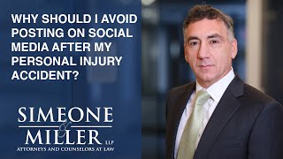 Why should I avoid posting on social media after my personal injury accident? video thumbnail