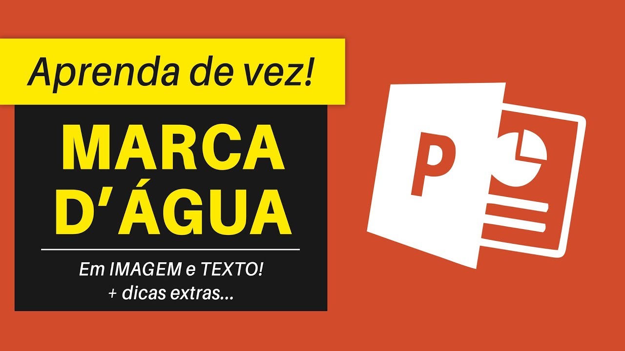 Como Colocar MARCA D’ÁGUA no PowerPoint | Passo a Passo