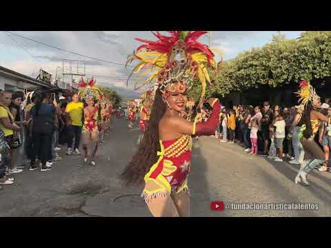 Fundación Artística Talentos, Kilombo Tropical. Desfile 7 de Agosto de 2024 Aguachica, Cesar