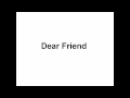 Dear Friend - Instrumental 