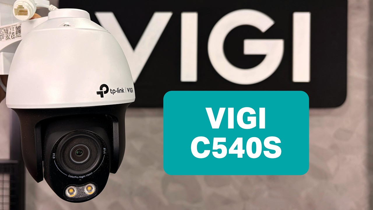 Miniatura da avaliação em vídeo de Câmera IP Dome PoE TP-Link VIGI C440I 4MP 2,8mm