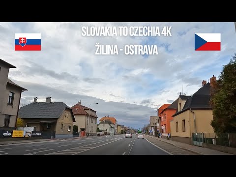 Driving Slovakia to Czechia from Žilina to Ostrava