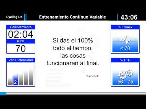 Entrenamiento Nº21 Cycling Up - Continuo Variable Ciclo Indoor by David Aguado