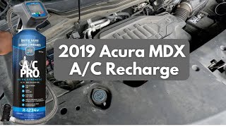 2014-2020 Acura MDX A/C Recharge