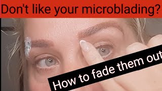 How to fade out your phi brows microblading.