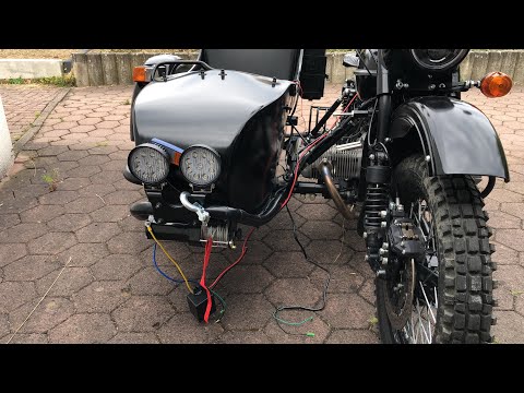 Ural Gespann Seilwinde am Beiwagen  - Power Series 3000 eco 12V 1360kg