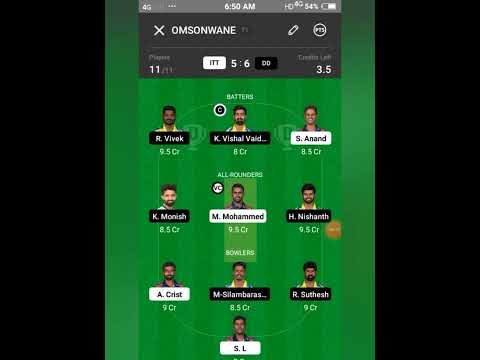 ITT vs DD Dream11 Team 04-07-2022 Match At 7pm | ITT vs DD Dream11 Today | ITT vs DD Shriram TNPL