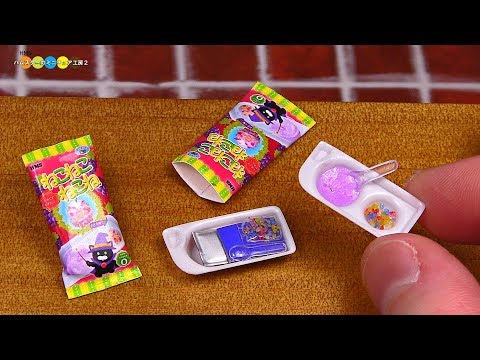 DIY Neru Neru Nerune style Miniature DIY Candy 　ねるねるねるね風ミニチュア知育菓子作り Fake food Video