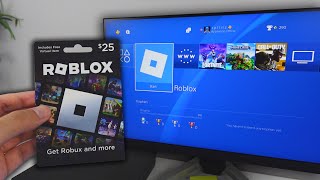 How to REDEEM ROBLOX GIFT CARD on PS4 (EASY METHOD)