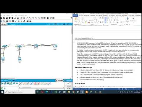 NAT IPv4  Lab 6.8.2 Cisco