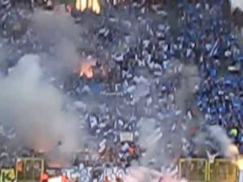 sfeer begin bekermatch 2013; Cercle Brugge- Racing Genk