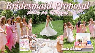 My Bridesmaid Proposal Vlog!💍🩷 | Bridesmaid Boxes, DIY Gifts, Picnic | Wedding Planning Series Ep. 4