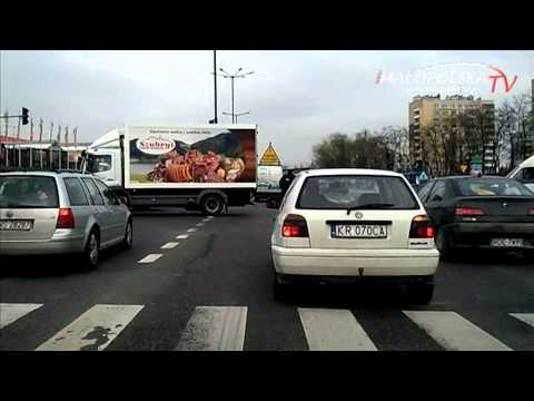 Małopolska.TV: wypadek na Wielickiej przy Tesco w Krakowie