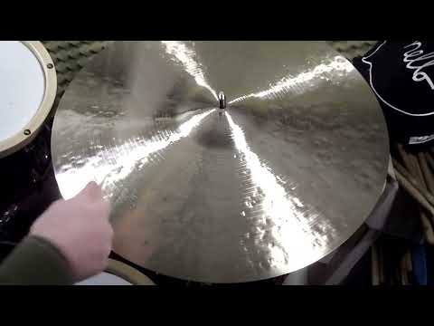 21.5 Sledged Rustico Ride, 2385g - Handcrafted cybals by Craig Lauritsen