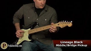 Video thumbnail for Fender Custom Shop Lineage Black Stratocaster Pickups by ProGuitarShopDemos