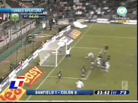colon 0-1 banfield - gol de garcia