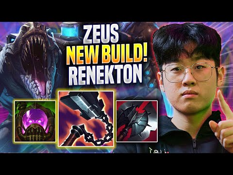 ZEUS TRIES NEW RENEKTON BUILD! - T1 Zeus Plays Renekton TOP vs K'sante! | Preseason 2023