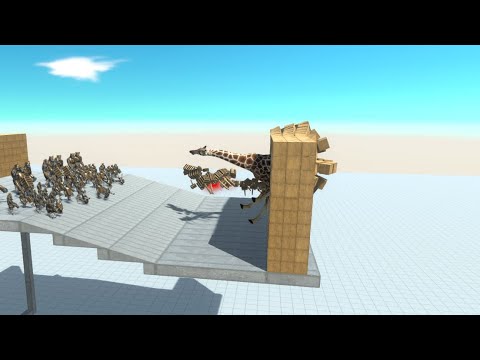 Break through a thick wall － Animal Revolt Battle Simulator