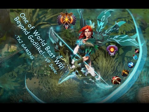 VP Save- Wind Ranger Beyond Godlike Top MMR Dota2 Path 7.28A Gameplay.