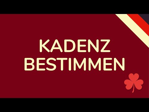 Kadenz bestimmen - schnell & einfach erklärt (animiert) 🇩🇪