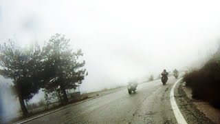 preview picture of video 'Triumph Bonneville : rainy weekend in Peloponnese : Greece'