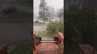 Hail Bigger Than Golf Balls POUNDS Waterloo, Iowa