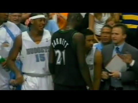 Kevin Garnett HEATED Moments vs Denver Nuggets 2004 Playoffs