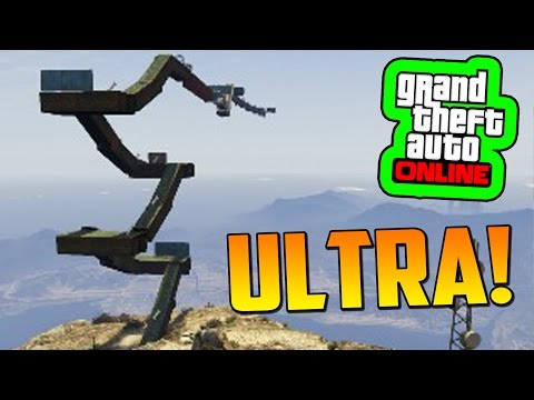 INCREDIBLE MEGA JUMP! AND I DON'T DIE!! - GTA 5 Online Gameplay Funny Moments (GTA V PS4 Race)