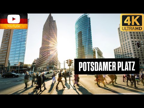 BERLIN GERMANY| POTSDAMER PLATZ IN A BEAUTIFUL SUNNY MORNING | 4K – HDR – 60FPS| MAY 2025