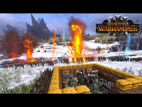 GERMAN IMPERIAL ARMY VS Chaos Dwarfs + Dark Elves - TW Millennium Mod | Total War WARHAMMER 3 | 4K