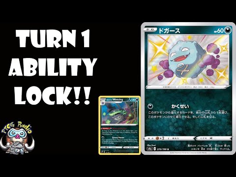 New Shiny Koffing Gives You Turn 1 Ability Lock! No Abilities ALL GAME! (Pokemon Sword & Shield TCG)