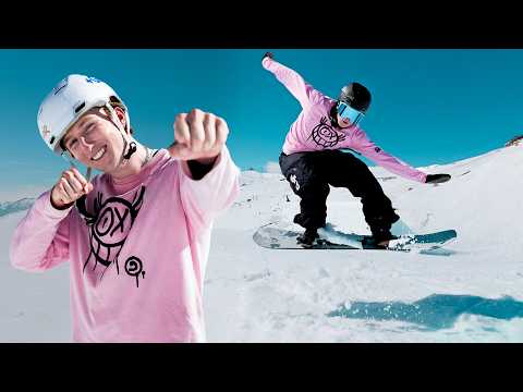 Pro Skier attempts Snowboarding