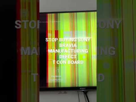 STOP BUYING SONY BRAVIA MANUFACTURING DEFECT T CON BOARD PROBLEM FLICKERING LINES