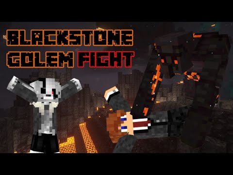 Fighting the Blackstone Golem | Modded Minecraft SMP Boss Fight