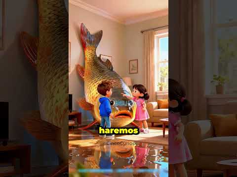 There's a giant fish in our house 😱