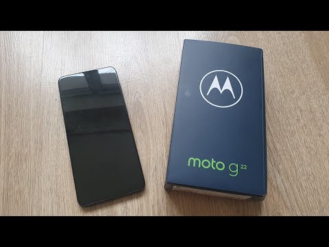 Unpacking phone 📱 Motorola G22 4/128GB 🌃 Cosmic Black