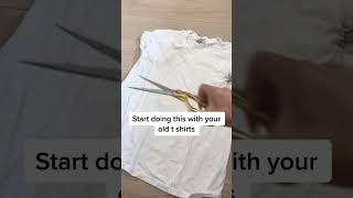 😱 START Doing This With Your Old T Shirt | Clothing Hacks #shorts