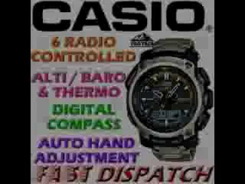 Men's Watches on sale: Casio Pathfinder Solar Triple Sensor