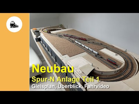 New N gauge model railway layout | Part 1 - Track plan, overview, automatic operation, Rocrail