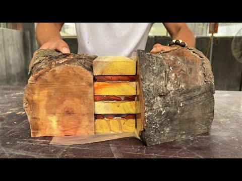 Amazing Techniques Woodworking Extreme Dangerous // Work Epoxy Resin Wooden Lathe Art Of Carpenter