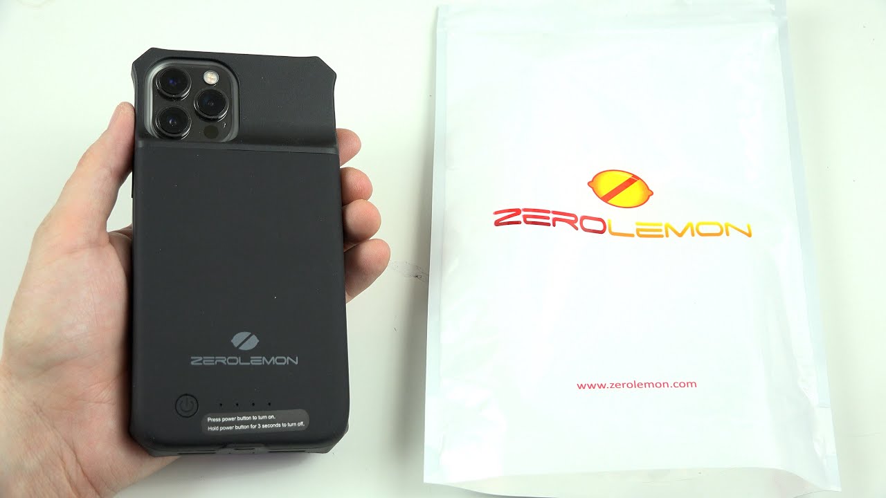 ZeroLemon 5000mAh iPhone 12 Pro Max Battery Case with Wireless Charging!