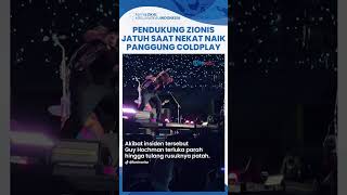 Viral Pendukung Israel Ganggu Konser Coldplay Nekat Naik Panggung, Jatuh hingga Tulang Rusuk Patah
