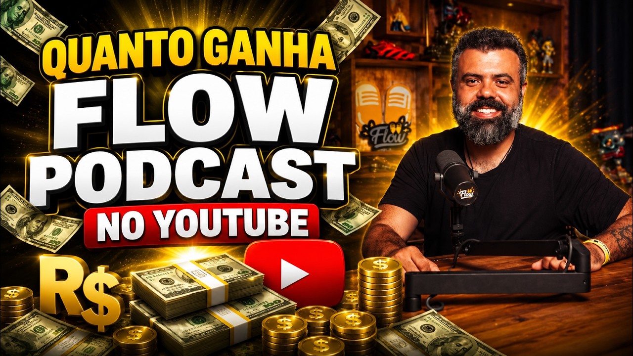 QUANTO GANHA O CANAL FLOW PODCAST ? | GANHOS EM REAIS 2026