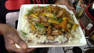 Chinese Style Simple Sweet Teriyaki Chicken Stir Fry And Rice