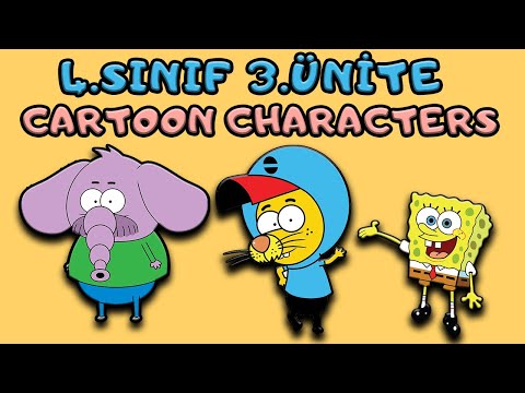 4.SINIF İNGİLİZCE 3.ÜNİTE KONU ANLATIMI VE KELİMELERİ | CARTOON CHARACTERS | ÇİZGİ FİLM KARAKTERLERİ